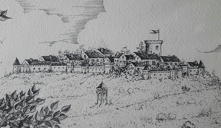 Le village de Castelnau, il y a près de 400 ans