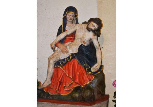 La piéta de l'église de Soulègre Piéta de Soulègre